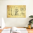 thumbnail image 3 of Elephant Stock Beer Compilation Patent Wall Art - Horizontal Canvas Wall Art - Dining Room Wall Decor - Patent Canvas - Black And Yellow Decor - 12" x 8", 3 of 8