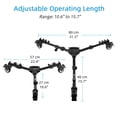 thumbnail image 3 of Trípode Dolly Cayer TD03 Heavy Duty con 3 ruedas grandes de 30 kg, 3 of 8
