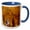 Blue/White, variant on 3drose, Qalat Ar-rabid Arabic Fortress Castle. Stone Corridor. Ajlun, Jordan., 15oz Mug