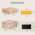 thumbnail image 3 of Bee Hive Boxes 10 Frame Langstroth Beehive,Complete Beehive Kit Includes 2 Deep Brood Bee Hives Box, 1 Medium Super Bee Box with Beehive Frames and Foundation, 3 of 12