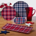 thumbnail image 5 of Certified International Patriotic Plaid Melamine 3 Piece Hostess Servware Set Multicolor Large, 5 of 5