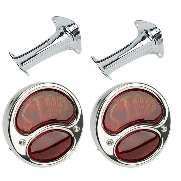 1928-31 Ford Model A "Stop" Tail Lamps and Brackets