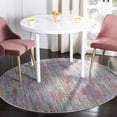 thumbnail image 2 of SAFAVIEH Windsor Collection WDS349J Aqua / Dark Pink Rug, 2 of 7