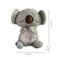 thumbnail image 3 of RnemiTe-amo 11 inch Mum and Baby Koala Plush Toy Stuffed Animal Toy Plush Animal Doll Musical Light up White Koala Stuffed Animal LED Singing Wildlife Soft Plush Toy with Night Lights, 3 of 7