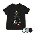 thumbnail image 4 of mgoYE Mom Christmas Family Matching Pajamas Mama Xmas Mother Short Sleeve T-Shirt(Black,5-6 Years), 4 of 5