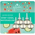 thumbnail image 3 of Glade Plugins Refills Air Freshener, Scented And Essential Oils For Home And Bathroom, Stay Cool Watermelon, 3.35 Fl Oz, 5 Count, 3 of 4
