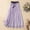 #4Half skirt_Purple, variant on Women Summer Solid Color Linen Blend Dress Casual Midi Ankle Skirt Double Layer Flowy Sundresses for Women 2025 Elegant Versatile Outfit 2025