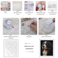 thumbnail image 3 of Paint By Numbers Kit for Adults Beginner - Dog Portrait Fur Loyal Gaze DIY Canvas Painting Kits for Adults, Frameless Paint By Number for Adults for Home Wall Decor 16x20 Inch, 3 of 7