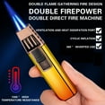 thumbnail image 3 of TOPRenddon Torch Lighter Butane Lighter Refillable Jet Flame Torch Lighters Windproof Gas Long Torch Lighter Adjustable Butane Pen Lighter for Candles Grill BBQ Stove Camping(Gas Not Included), 3 of 9