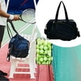 thumbnail image 4 of Bolsa de tenis, bolso deportivo, bolso de noche, bolso de fin de semana, organizador espacioso, portátil Negro, 4 of 5