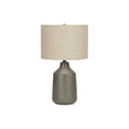 thumbnail image 4 of Monarch Specialties Lighting, 24"h, Table Lamp, Grey Concrete, Beige Shade, Contemporary, 4 of 6