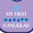 thumbnail image 4 of Inktastic My 1st Hanukkah Dreidels in Blue with Star of David Boys or Girls Baby Bib, 4 of 4