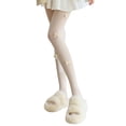 thumbnail image 1 of Gupgi Chaussettes Hautes Mo pour Femmes Pure Noeud Papillon Bas Chaussettes d'Été, 1 of 8