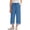 Light Blue, variant on Girls High Waist Like Striped Culottes Pants With And Pockets Straight Leg Cropped Wide Leg Trousers ,Baggy Relaxed Fit Casual PantsSize 5-6 Years ,Pink