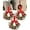 B-3pcs, variant on JEWLALO 3PCS Mini Christmas Wreaths for Cabinets, 6" Tiny Holiday Wreaths with Pinecones, Red Berries & Bows, Festive Xmas Mini Garland Decor for Cabinets, Chairs, Windows & Gifts