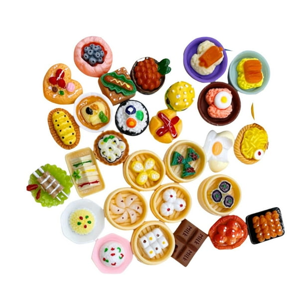 Set De Comida Y Bebida En Miniatura 1/12, 32g, Ideal Para Casa De Muñecas Y Manualidades