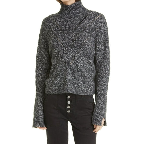 Line Tina Stitch Turtleneck Sweater In Charcoal Size S $180