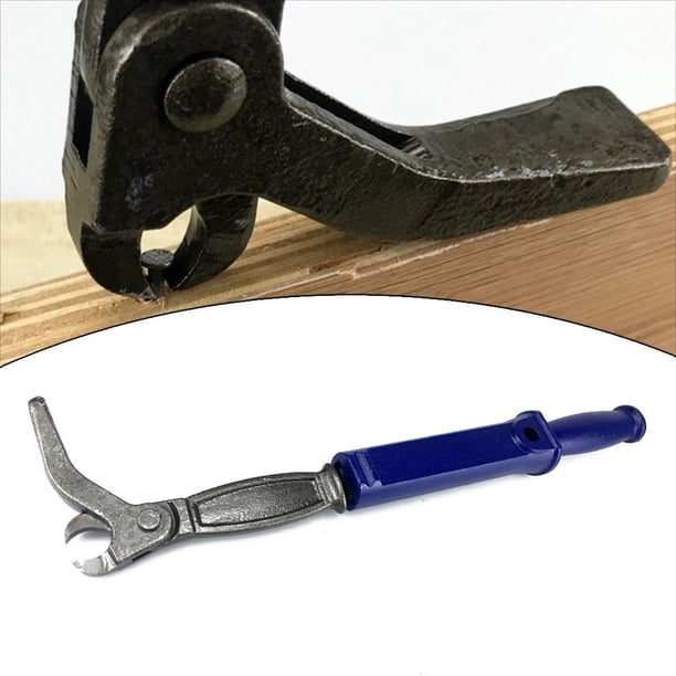 Carbon Steel Stretchable Crescent Nail Puller – Low Profile Jaw, Metal Strike Cap, 460-550mm, For Sunken Nails