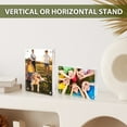 thumbnail image 2 of 5x7 Inch Acrylic Picture Frame, 1-Pack Double Sided Magnetic Clear Picture Frame, Freestanding Acrylic Frameless Desktop Photo Frames 5x7 for Home/Office Tabletop Display, 2 of 4