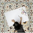 thumbnail image 2 of Everwash Treasure Lina Traditional Medallion Machine Washable Indoor Area Rug, Ivory/Red, 6'6"x9'2", 2 of 8