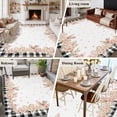 thumbnail image 5 of Area Rug for Living Room, Pink Easter Non-Slip Indoor Large Carpet for Bedroom/Dining Room, Spring Floral Farmhouse Eggs Black Plaid Washable Low-Profile Rectangle Floor Runner Rugs - 6 x 9 Ft, 5 of 7