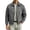 Gray, variant on FRSASU Men's Faux Suede Jacket Lapel Collar Full Zip Lightweight Casual Business Coat with Pockets Wine