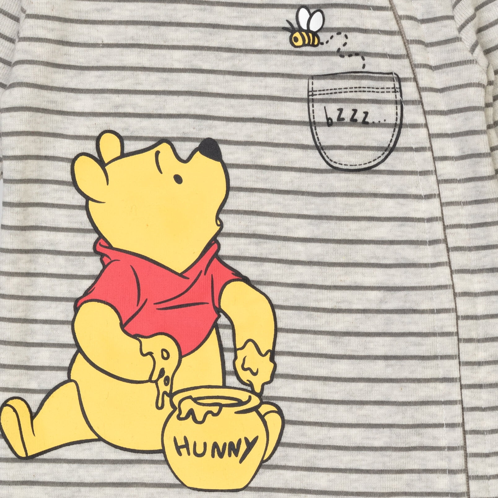 Disney Winnie the Pooh Baby Boys' 2-Pack Footed One-Piece Sleep N' Play Pooh Red Yellow