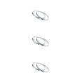 thumbnail image 1 of Greeniant 1 par de anillos de aro de tambor Snare para instrumento de percusión de 10 pulgadas y 6 agujeros Type1, 1 of 1
