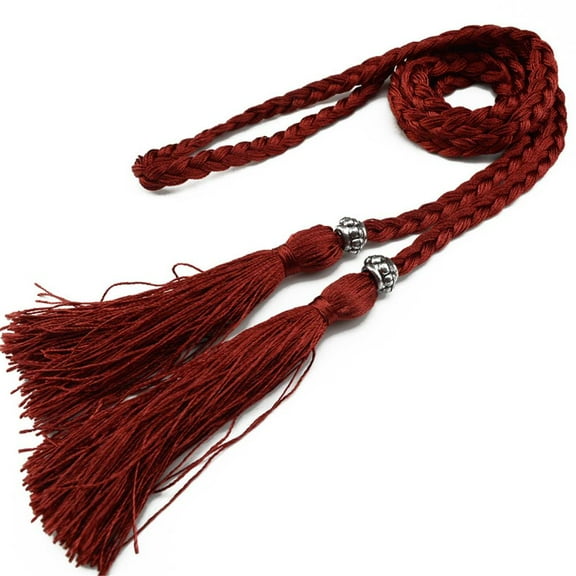 YooGuoGuo Ladies Belts Fashion Chinese Braided Style Woven Tassel Belt Women's Bohemian Tassel Waistband Waist Rope Dress Accessories