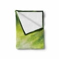 thumbnail image 2 of Windmill Soft Flannel Fleece Throw Blanket, Digitally Generated Photo of Wing Turbines on Grass with Greeen Tone Sky, Cozy Plush for Indoor and Outdoor Use, 50" x 70", Lime Green White, by Ambesonne, 2 of 6
