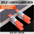 thumbnail image 5 of ZHUYING 6-Piece 6" inch Spring Clamp, Metal Spring Clamps, 2.5"-inch Jaw opening (6-Piece), 5 of 5