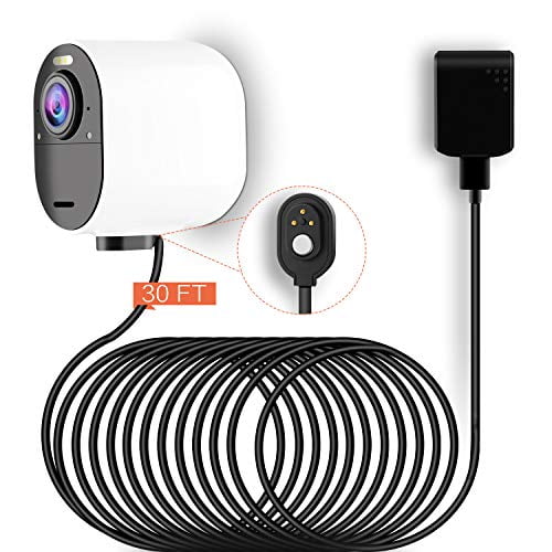 30ft/9m Ultra Cable, Taken Weatherproof Outdoor/Indoor Magnetic Charging Cable and Power Adapter for Arlo Ultra 4K Security Camera - Walmart.com