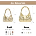 thumbnail image 3 of LHSHID Shoulder Handbag for Women Fashion Ruched Shoulder Hand Purse Sofii Clutch Hobo Bag Trendy Purse for Lady, 3 of 7