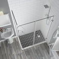 thumbnail image 7 of Aston SEN962EZ-CH-542232-10 BromleyGS 53.25 to 54.25 x 32.375 x 72 in. Frameless Corner Hinged Shower Enclosure with Glass Shelves - Chrome, 7 of 7