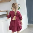 thumbnail image 7 of KYAIGUO Fall & Winter Baby Girls Cotton Dress for Toddler Kids Premium Cotton Casual Dress Long Sleeve Dress for Baby Kids, 7 of 7