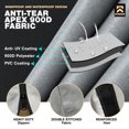thumbnail image 4 of KNOX RV Skirt, All-Weather Protection 5th Wheel Skirt With Twist Fasteners, Anti-Tear RV Skirting With Reflective Strips, Zippered Panels, Anti-UV Winter Storage RV 5th Wheel Accessories, 5.5x19.6-Ft, 4 of 7