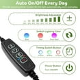 thumbnail image 4 of BN-LINK LED Grow Lights for Indoor Plants, Grow Light Full Spectrum Auto ON/Off with 3/9/12H Timer, 4 Heads Clip On Plant Grow Light with 9 Dimmable Brightness, 4 of 7