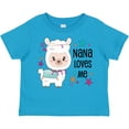 thumbnail image 3 of Inktastic Nana Loves Me Cute and Happy Llama Boys or Girls Toddler T-Shirt, 3 of 5