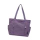 thumbnail image 4 of Bolso Tote Ligero de Lona, ​​bolso de Hombro, Bolso de Mano de Gran Capacidad con Bolsillo Exterior, Asas Y Correa de Hombro con Cremallera, Multifunc Violeta, 4 of 7