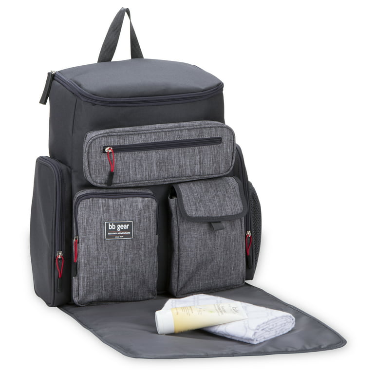 Baby Boom Heather Grey Backpack Diaper Bag - Each
