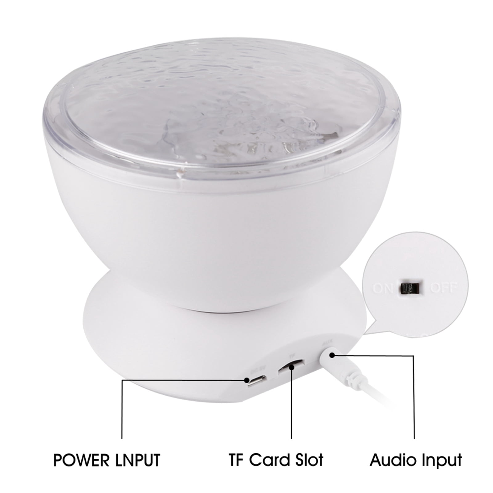 AGM Star Projector, LED Galaxy Night Light with Music Speaker & Remote Control, Bedroom Decor Gift for Kids, White