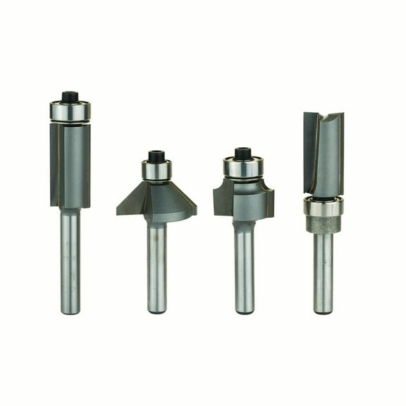 Whiteside Four Piece Compact Router Drill Bit & Set