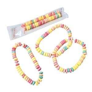 Stretchable Hard Candy Bracelets with Princess Charm - 12 Pieces