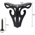 thumbnail image 6 of BUZIFU 4Pcs Furniture Legs 4 inch/10cm Modern Sofa Legs Metal Triangle Furniture Feet TV Stand and Cabinet Legs Table Legs DIY Replacement with Screws for Cabinet Cupboard Sofa Couch Chair Ottoman, 6 of 7