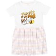 thumbnail image 3 of Inktastic Sweet As Can Bee Cute Bee Pun Girls Toddler Dress, 3 of 5