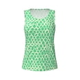 thumbnail image 4 of PAYOHTO Summer Tank Tops for Women Aquamarine Texture Workout Sleeveless Shirts, 4 of 8