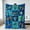 Colourful4, variant on Ocean Sea Turtle blanket for ocean lovers, Soft Flannel Throw Blanket, Festive Gifts, gift for Birthday, Holiday, Christmas, Anniversary, All Seasons Universal Home Decor Gifts