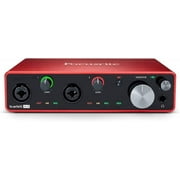 Focusrite Scarlett 2i2 Studio 4th Gen USB Interface Microphone Headphones Software Suite Broadcast Arm Springs XLR Cable Pop Filter