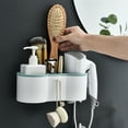 thumbnail image 5 of Space Saving Hair Styling Tool Holder - Easy Installation, Sturdy And Practical Wall Mount for Hair Dryer, Curling Iron, Brushes, And More - No Drilling Needed, 5 of 8