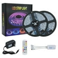 thumbnail image 6 of LED Strip Lights, Lights Strip Music Sync, App Control with Remote, 5050 RGB LED Light Strip Color Changing 24-Key Remote, Sensitive Built-in Mic, LED Lights Rope Lights for Home TV Party, 6 of 8